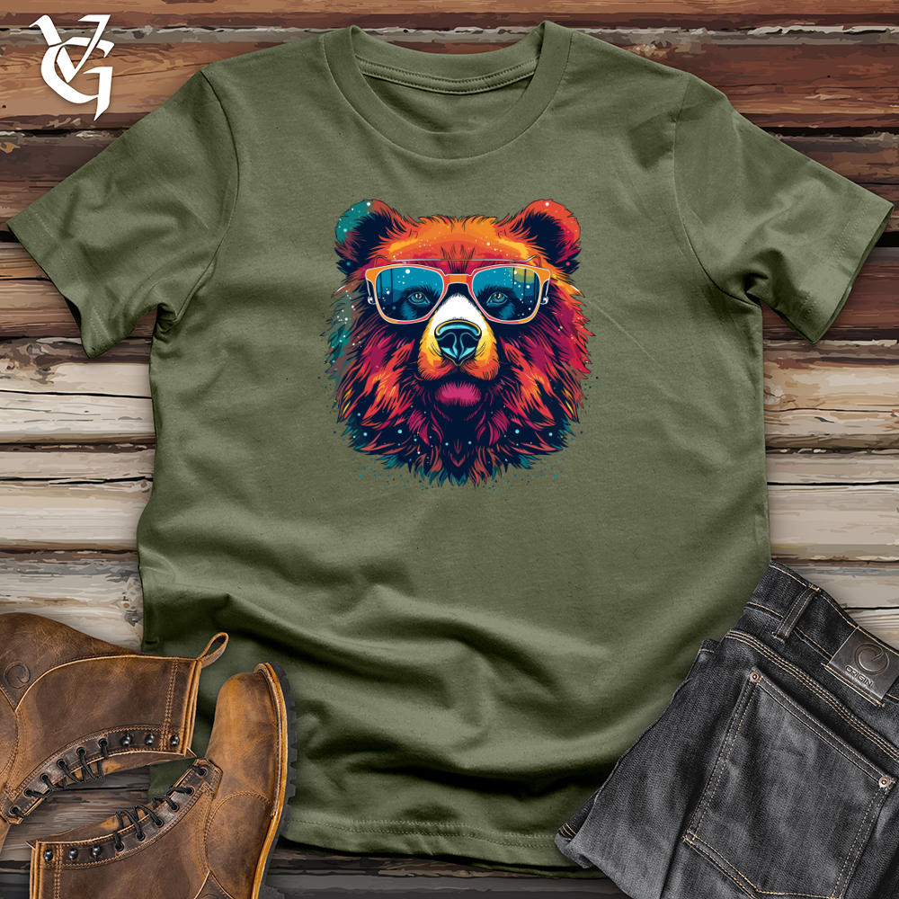 Vintage Cosmic Shades Bear Softstyle Tee