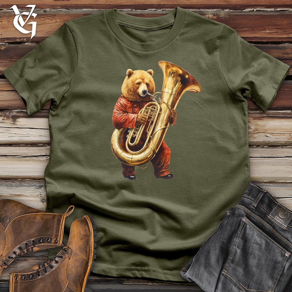 Bear Tuba Player Cotton Tee