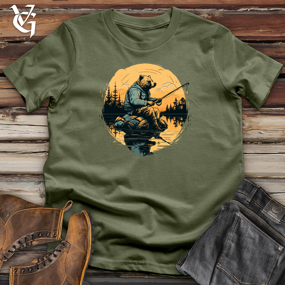 Bear Lakeside Fishing Softstyle Tee