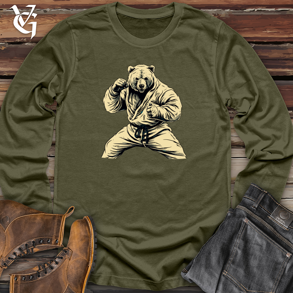 Vintage Karate Bear Long Sleeve