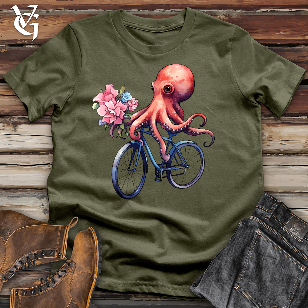 Cycling Octopus Cotton Tee