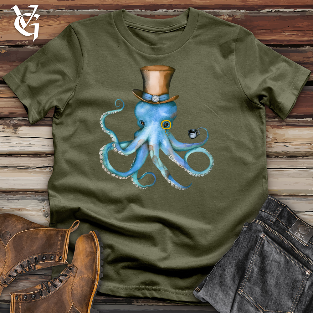 Top Hat Octopus Cotton Tee