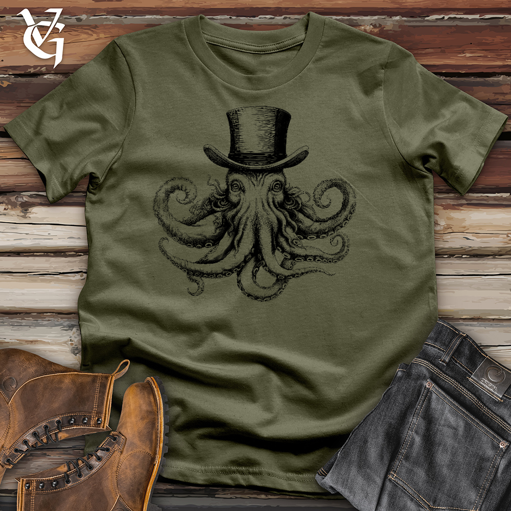 Top Hat Octopus Cotton Tee