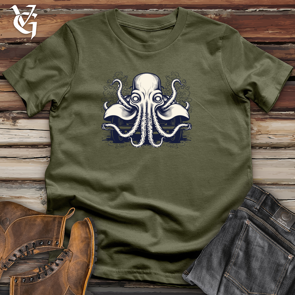 Vintage Car Formed Octopus 01 Cotton Tee