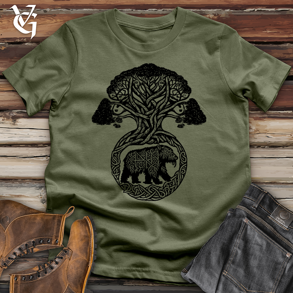 Celtic Bear With Celtic Tree Softstyle Tee