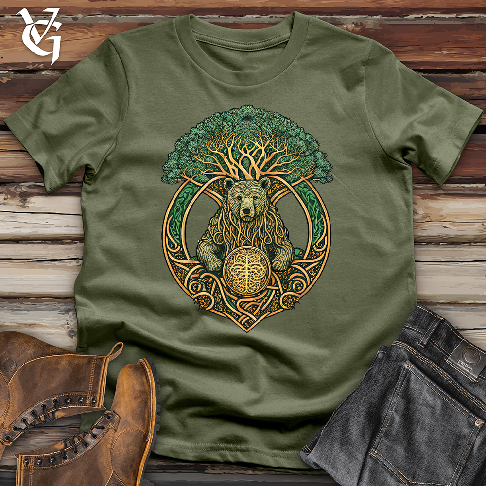 Celtic Bear With Celtic Tree Softstyle Tee