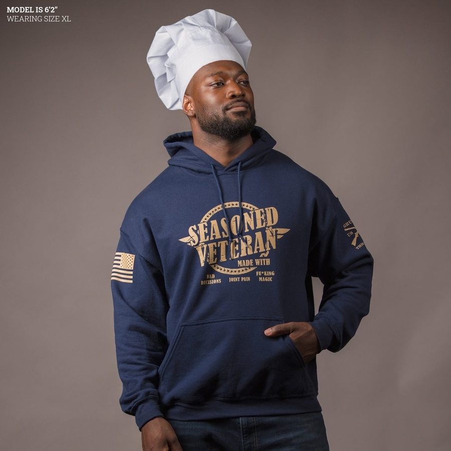 Seasoned Veteran Hoodie - Navy