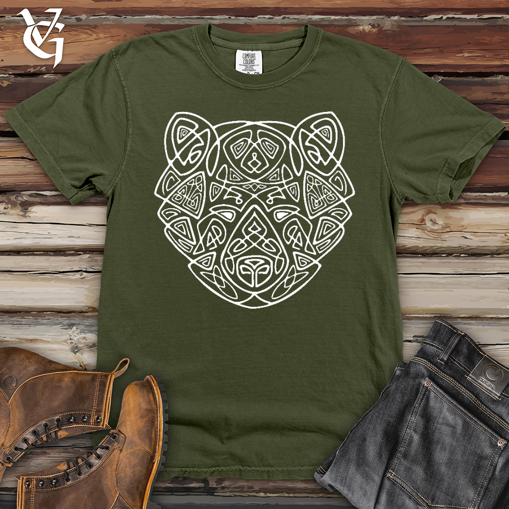 Bear Head Celtic Style Heavy Cotton Comfort Colors Tee