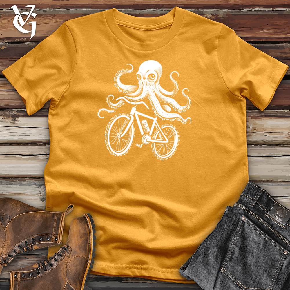 Cycling Cephalopod Journey Cotton Tee