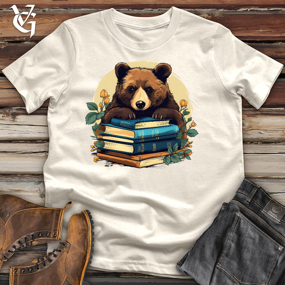 Book Worm Bear Cotton Tee