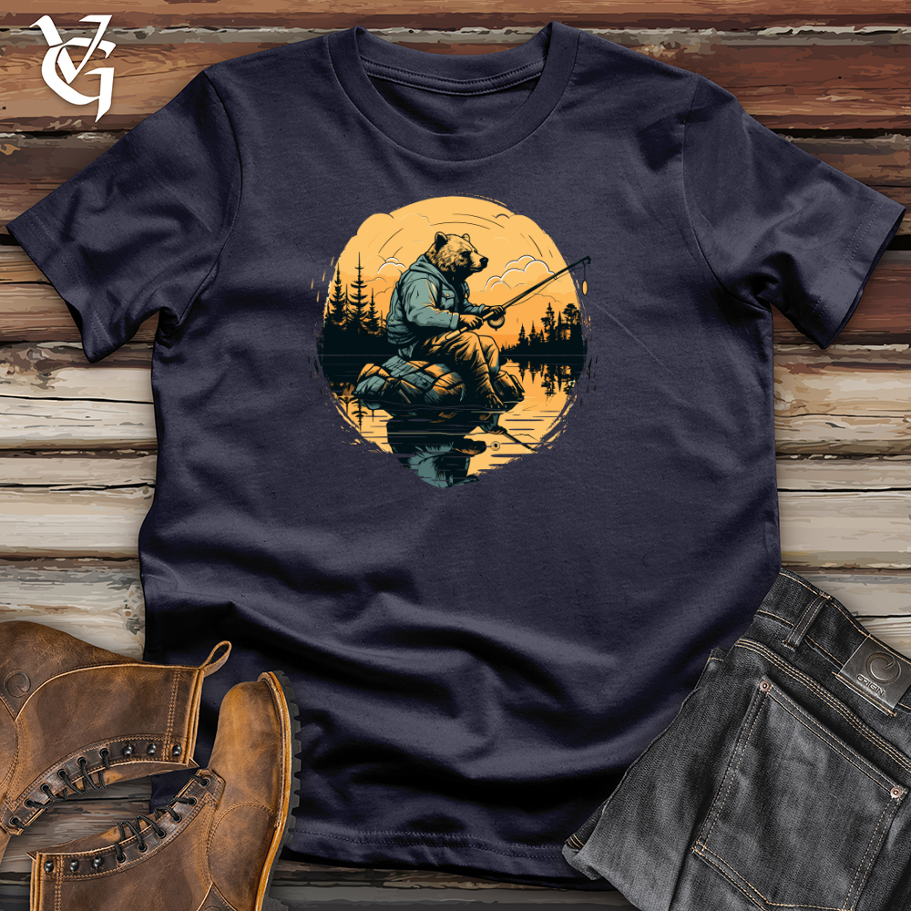 Bear Lakeside Fishing Cotton Tee