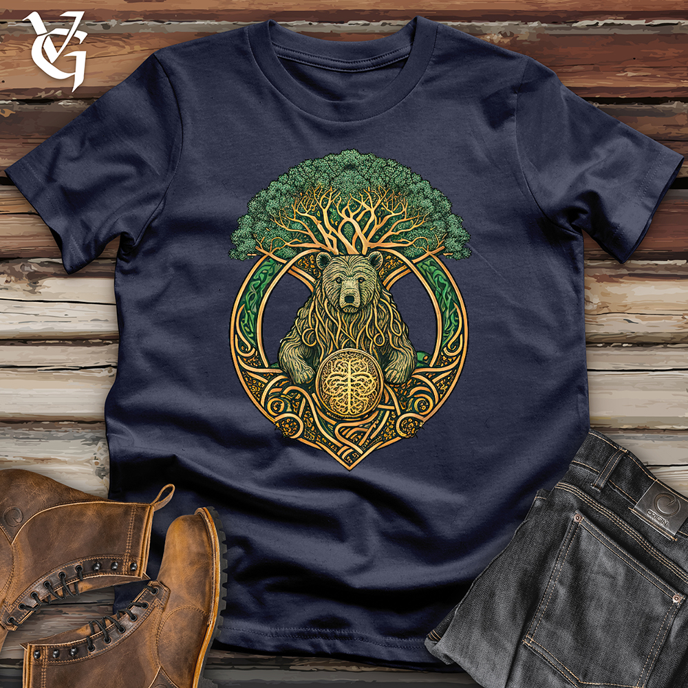 Celtic Bear With Celtic Tree Softstyle Tee