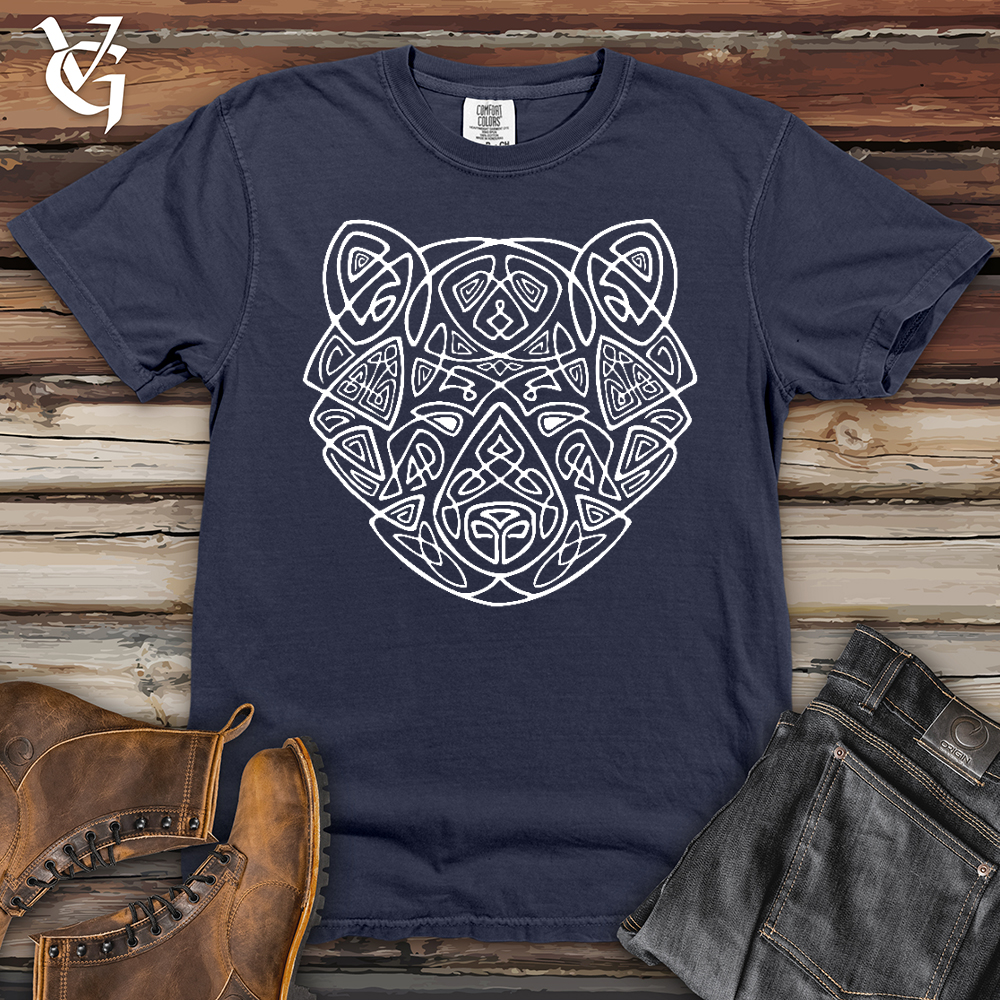 Bear Head Celtic Style Heavy Cotton Comfort Colors Tee