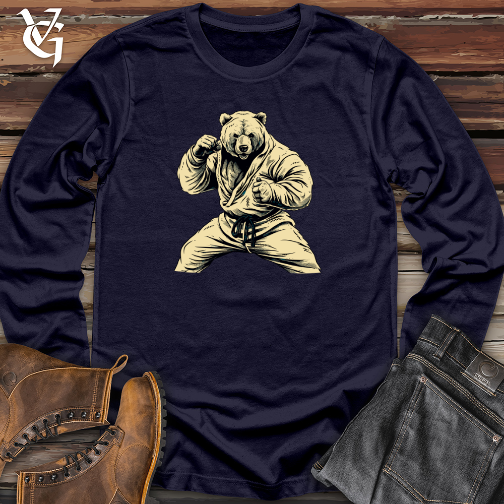 Vintage Karate Bear Long Sleeve