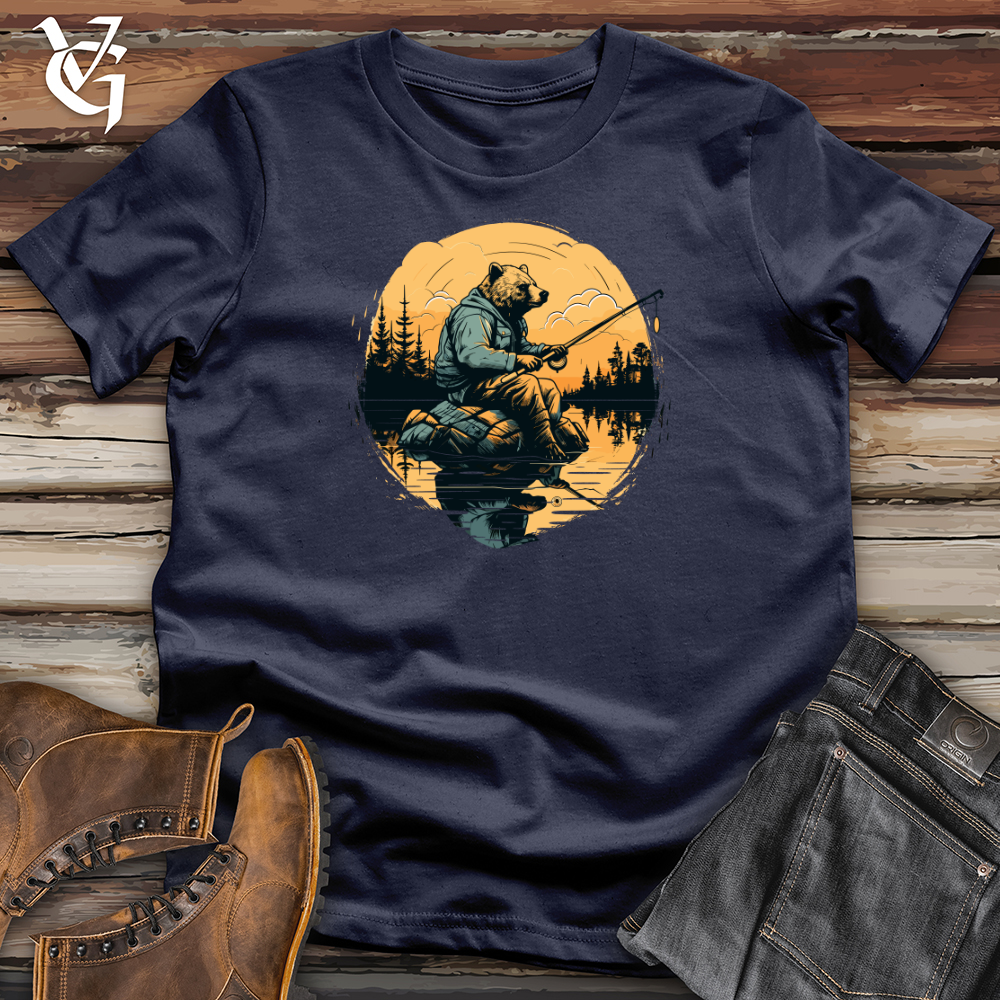 Bear Lakeside Fishing Softstyle Tee