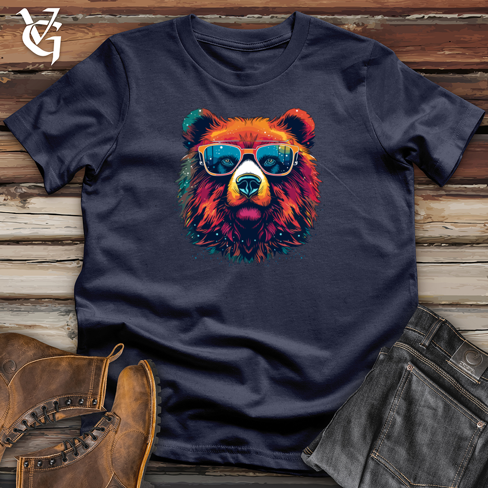 Vintage Cosmic Shades Bear Softstyle Tee