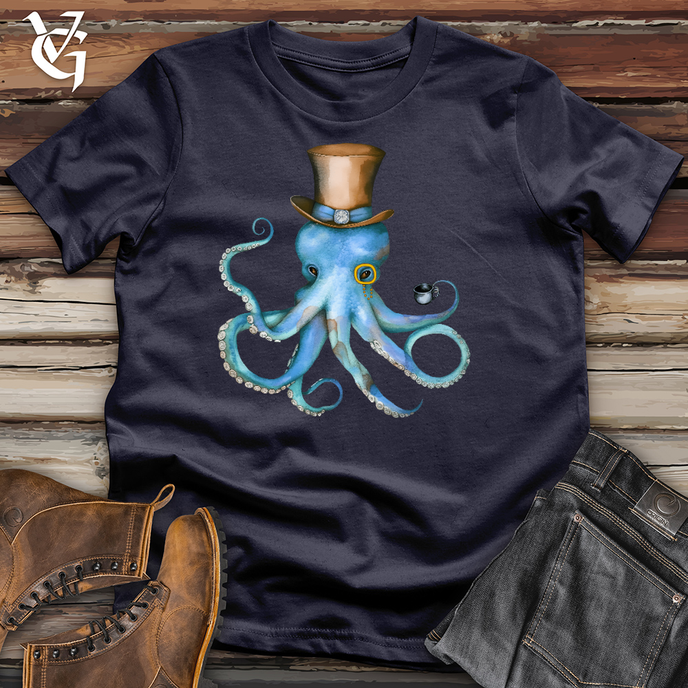 Top Hat Octopus Cotton Tee