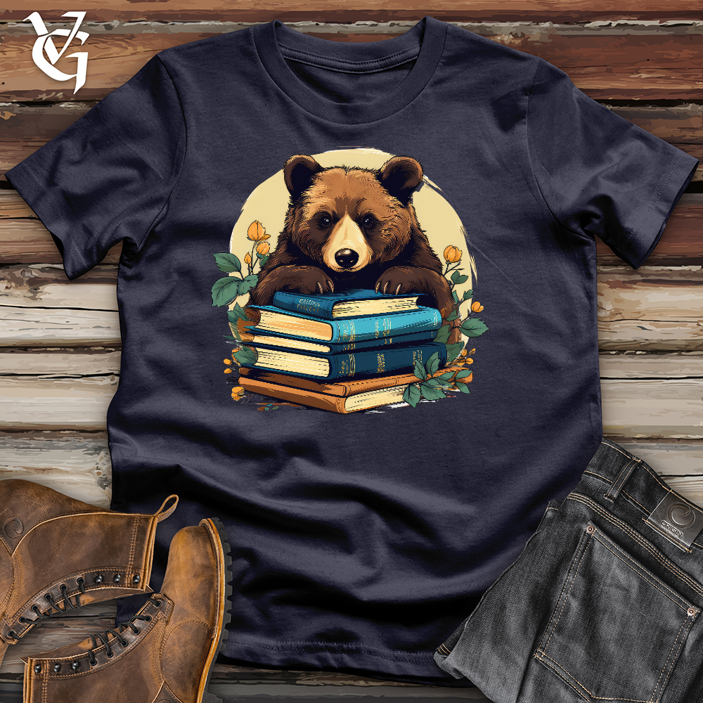 Book Worm Bear Cotton Tee