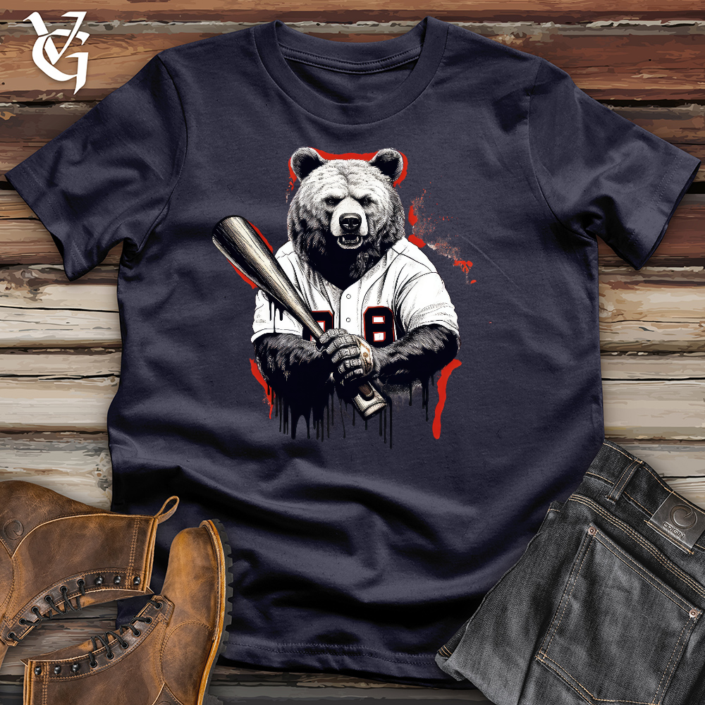 Baseballin Bear Cotton Tee