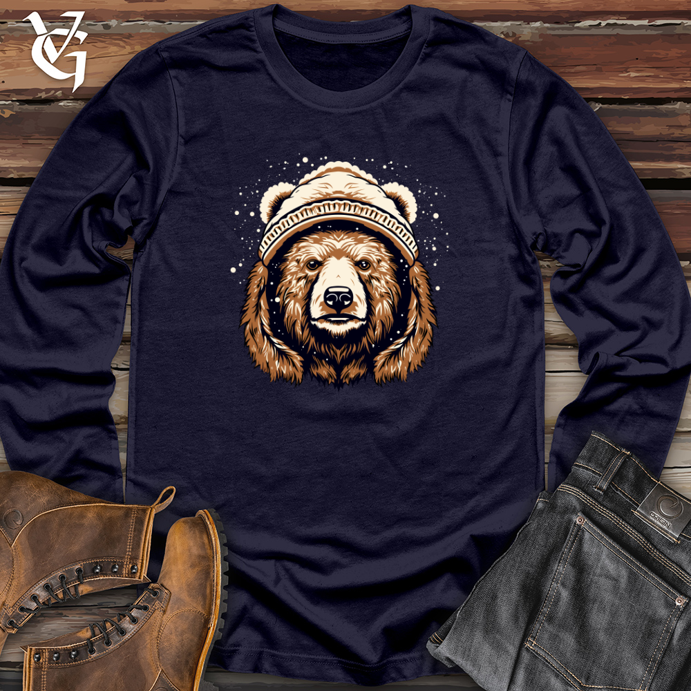 Vintage Snow Hat Bear Long Sleeve