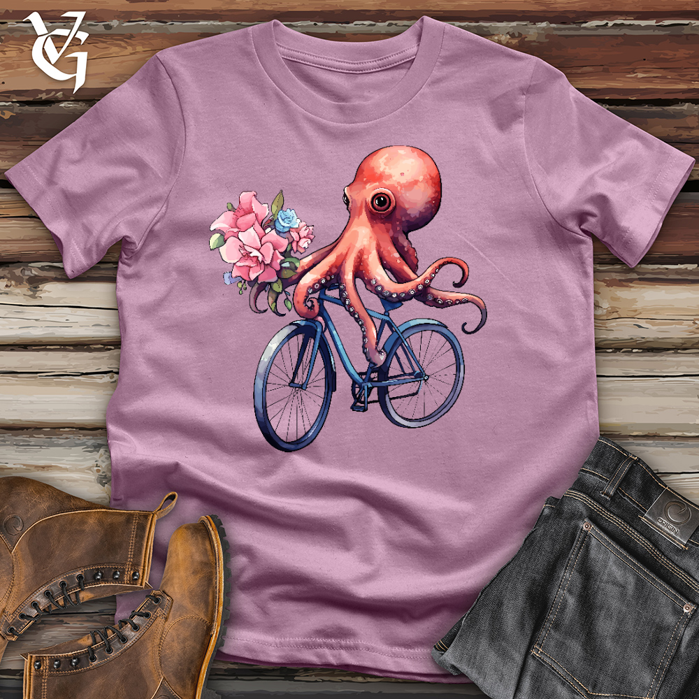 Cycling Octopus Cotton Tee