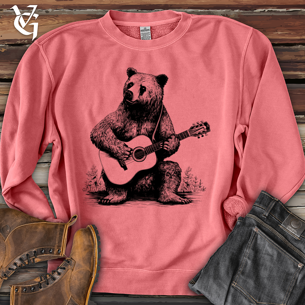 Bear Guitarist Pigment-Dyed Crewneck