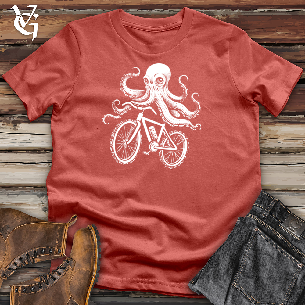 Cycling Cephalopod Journey Cotton Tee