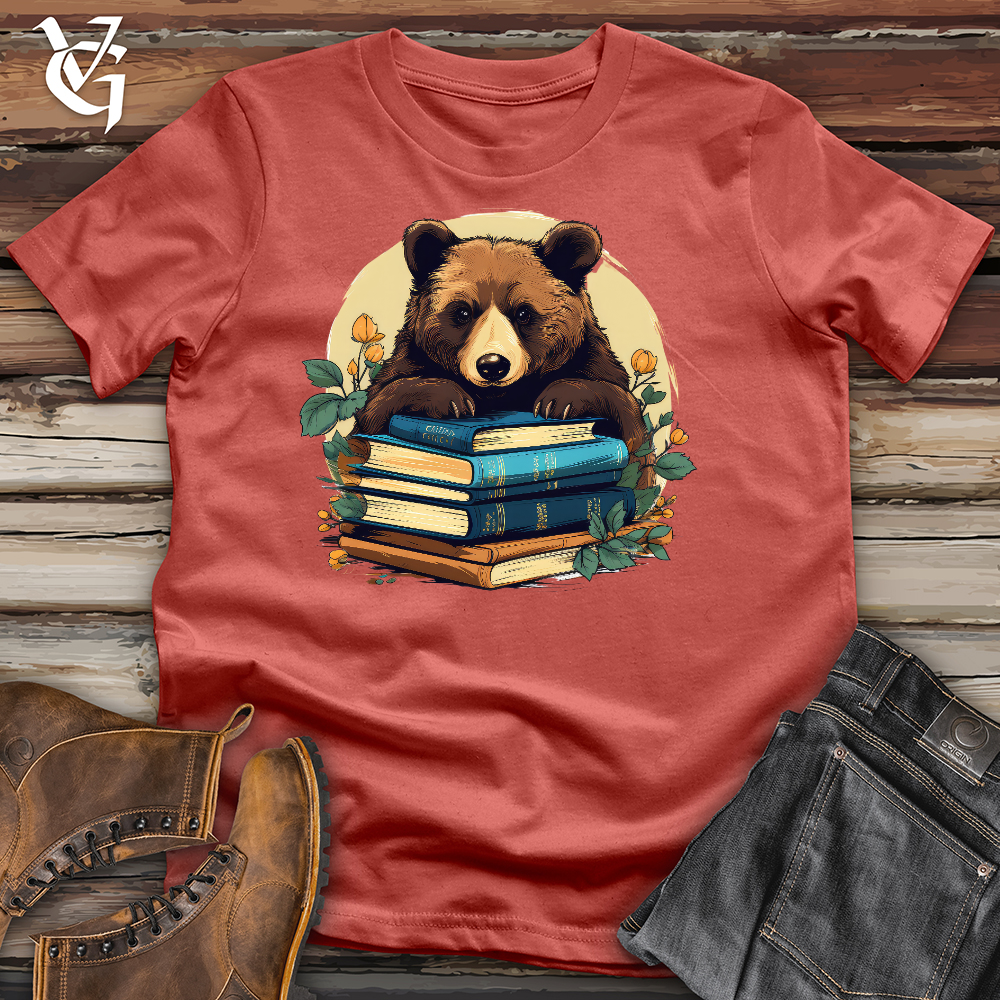 Book Worm Bear Cotton Tee