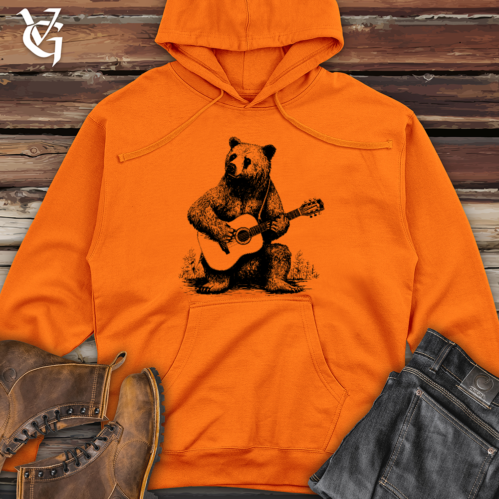 Bear Guitarist Midweight Hooded Sweatshirt