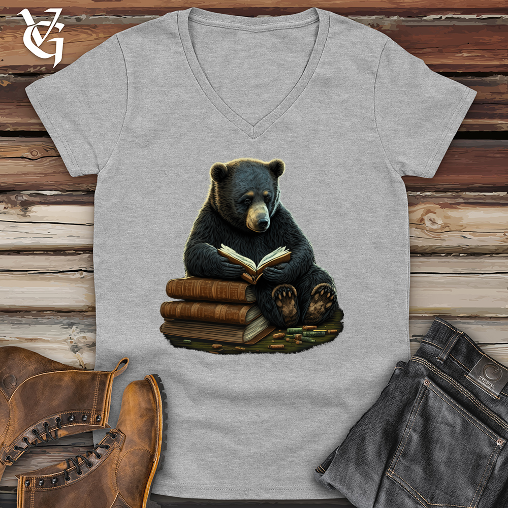 Studious Bear Softstyle V-Neck