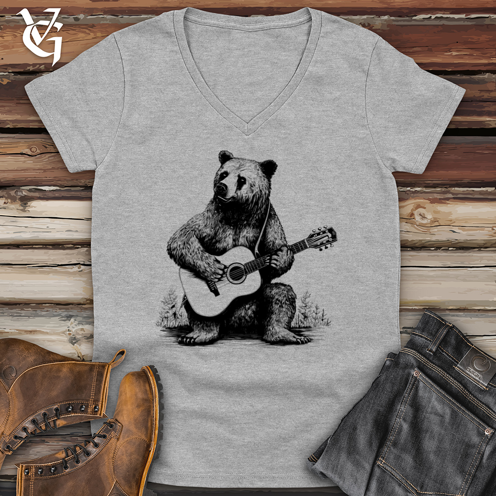 Bear Guitarist Softstyle V-Neck