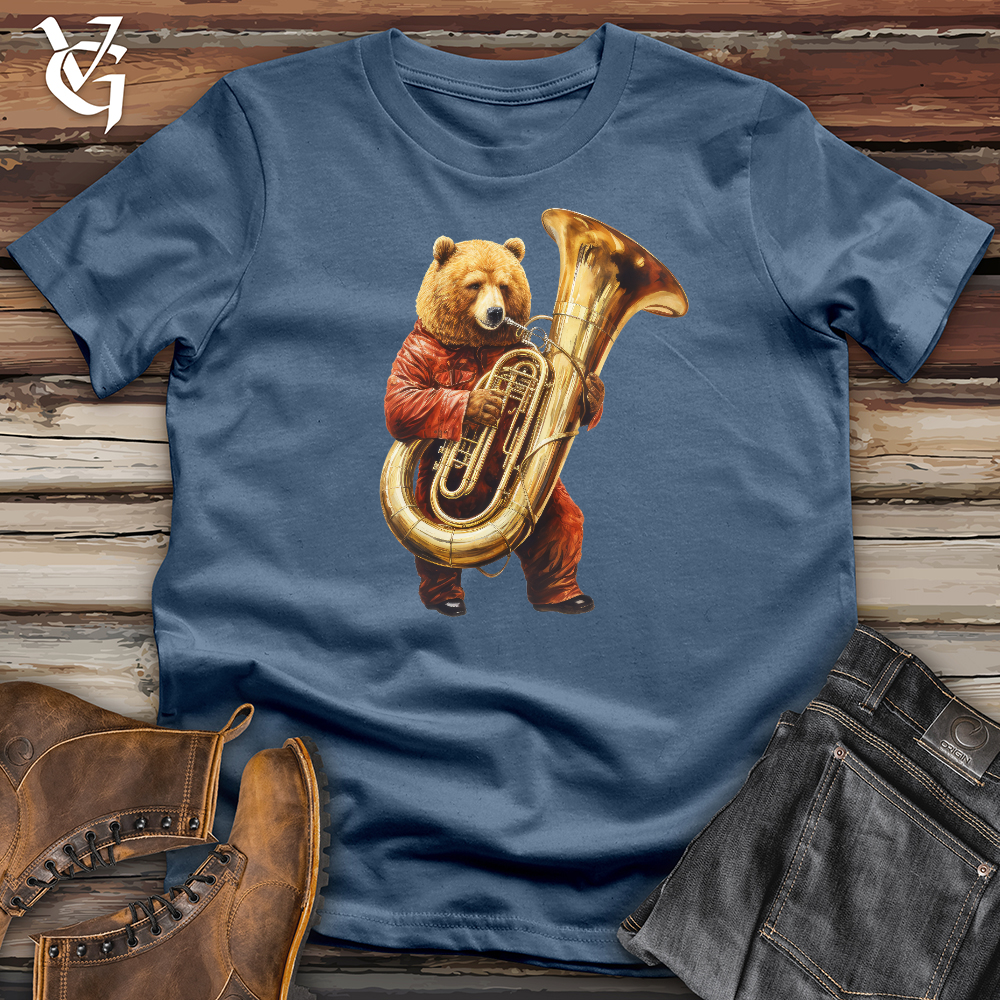 Bear Tuba Player Cotton Tee