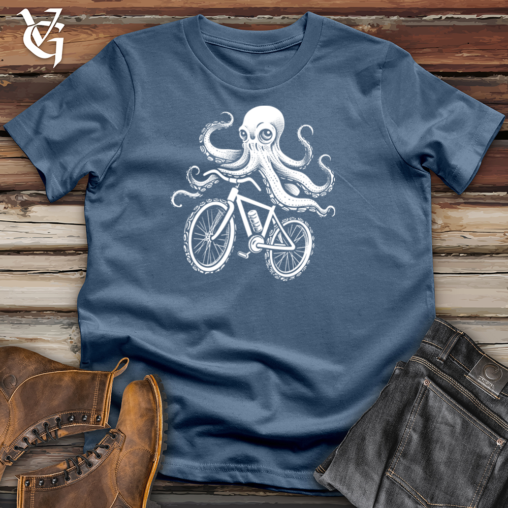 Cycling Cephalopod Journey Cotton Tee