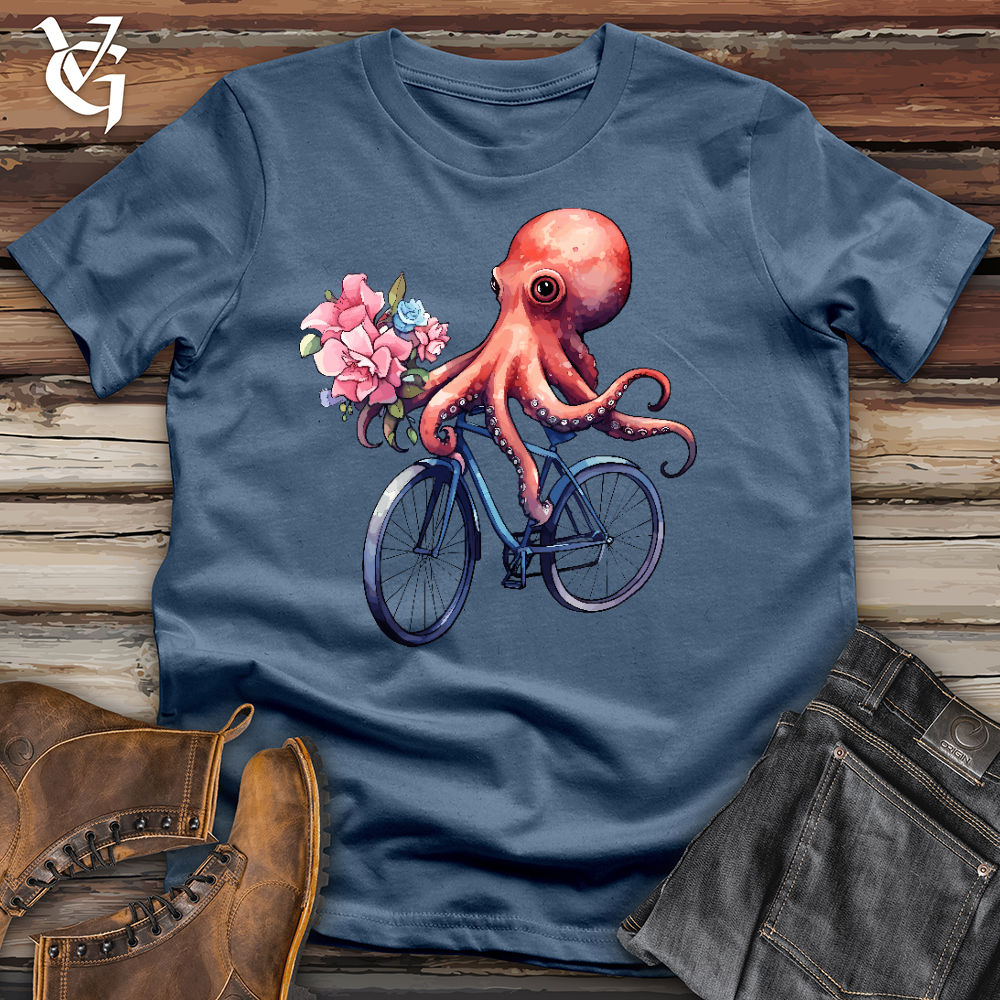 Cycling Octopus Cotton Tee