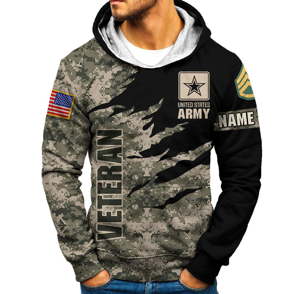 Premium Unique Veteran Shirts Ultra Soft and Comfort Custom Rank Name For Veterans H2511