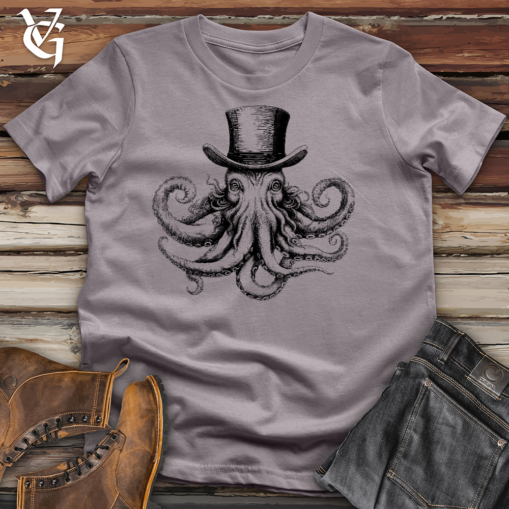 Top Hat Octopus Cotton Tee