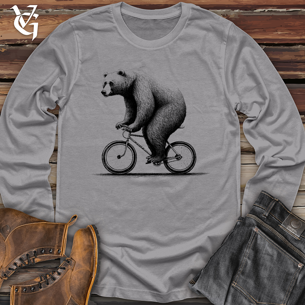 Bear Riding Bike Long Sleeve