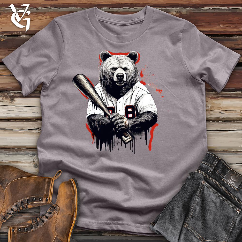 Baseballin Bear Cotton Tee