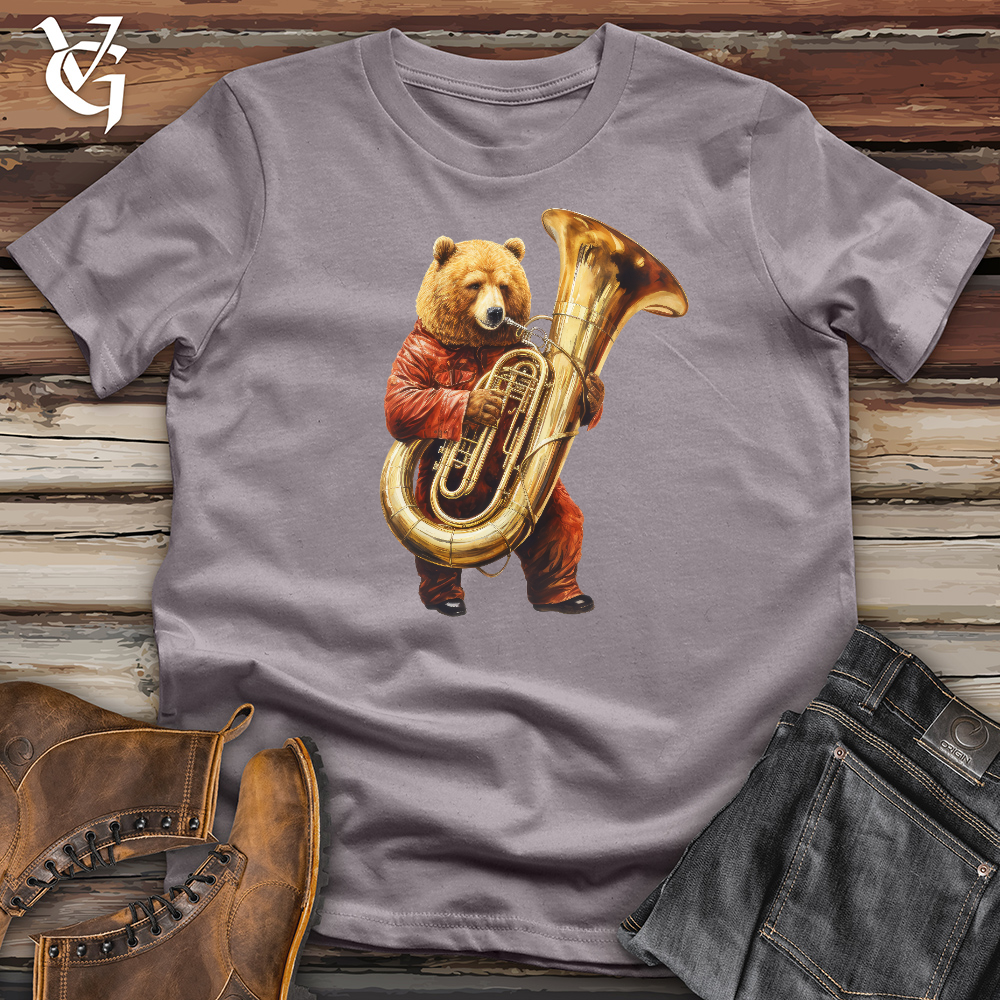 Bear Tuba Player Cotton Tee