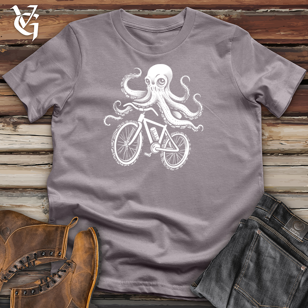 Cycling Cephalopod Journey Cotton Tee