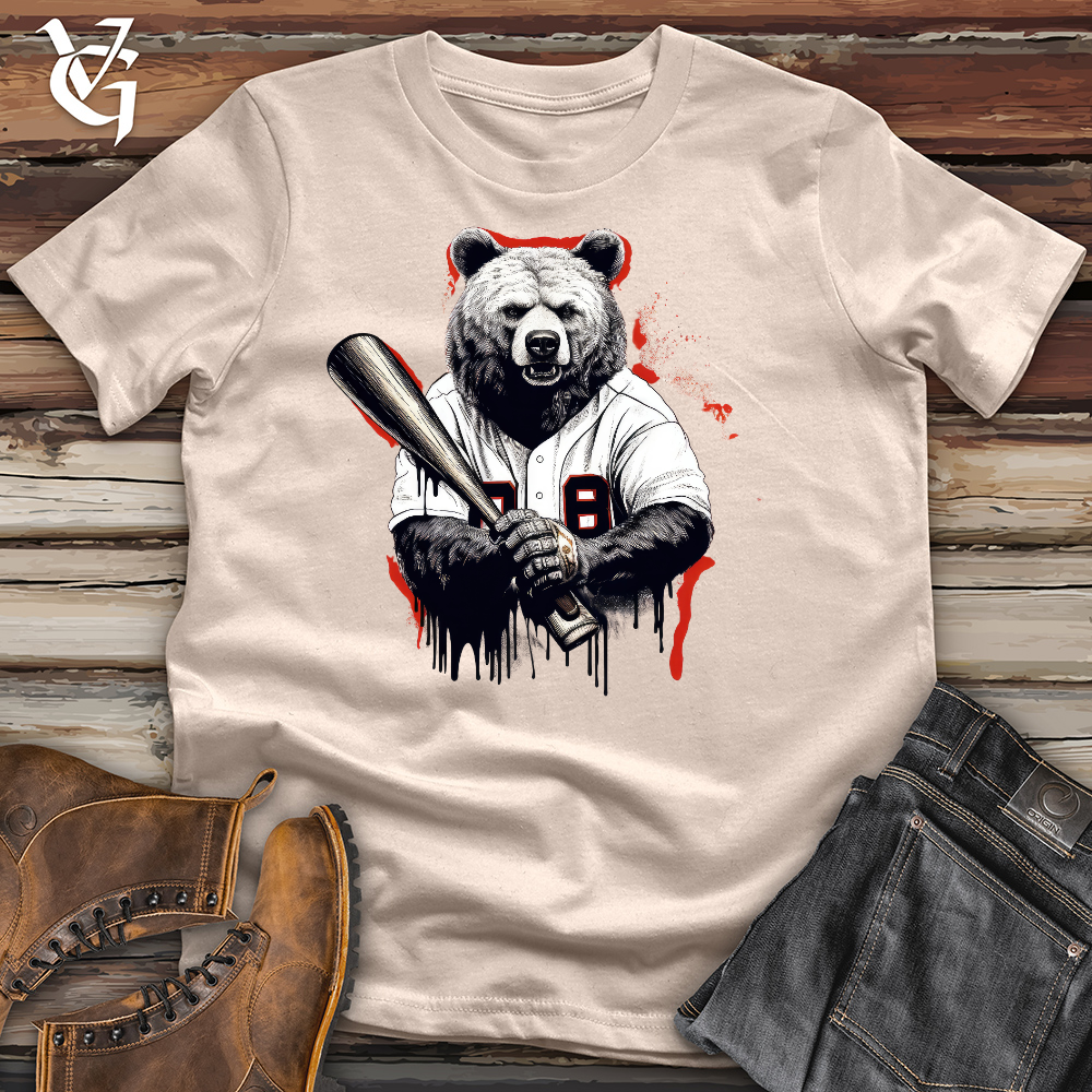 Baseballin Bear Cotton Tee