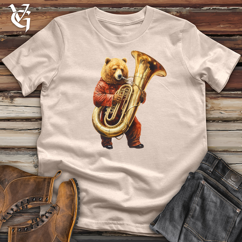 Bear Tuba Player Cotton Tee