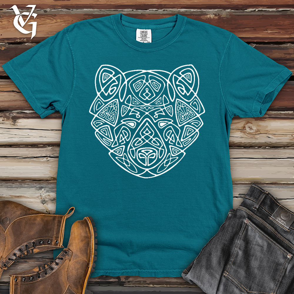 Bear Head Celtic Style Heavy Cotton Comfort Colors Tee