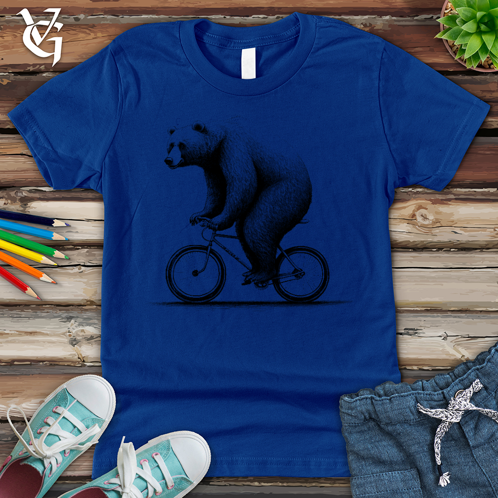 Bear Riding Bike Youth Tee