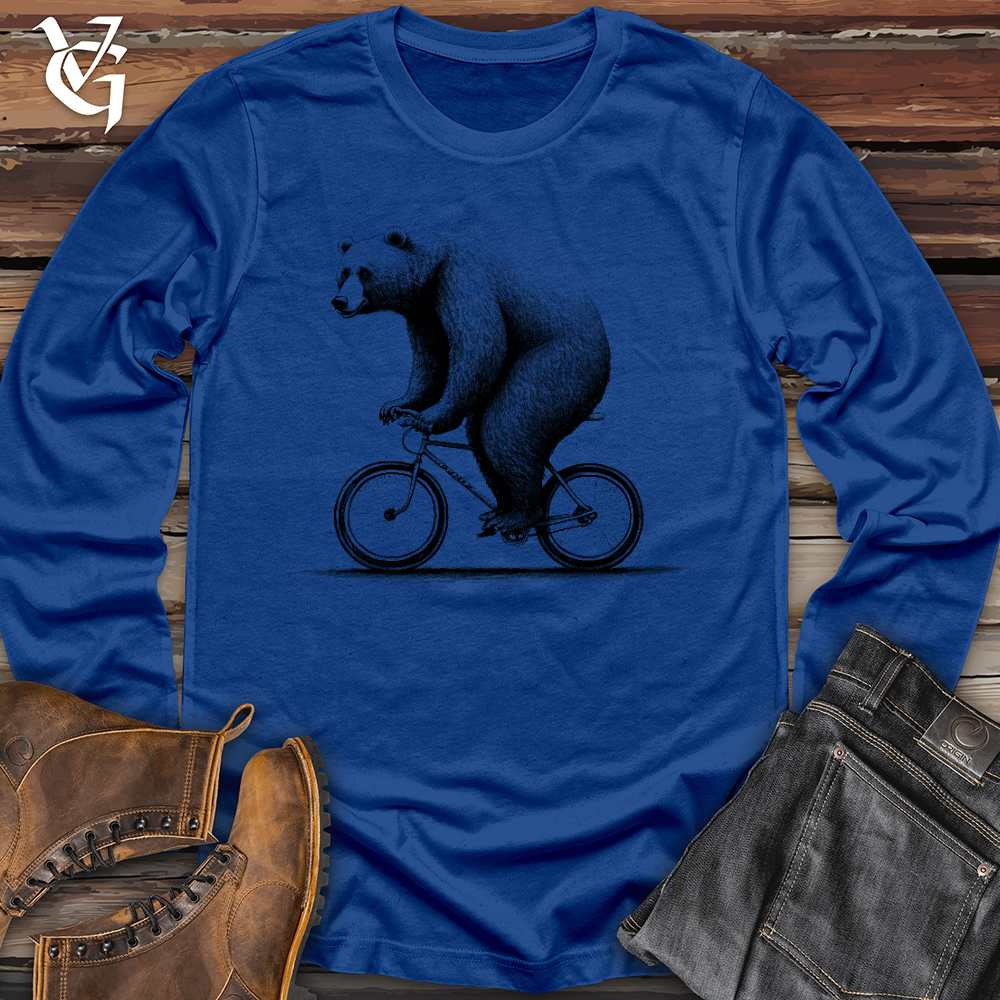 Bear Riding Bike Long Sleeve