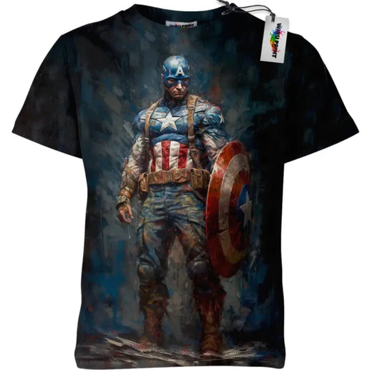 Captain America Shirt, US Flag Shirt, Shield Shirt, Avenger Shirt, Marvel Shirt