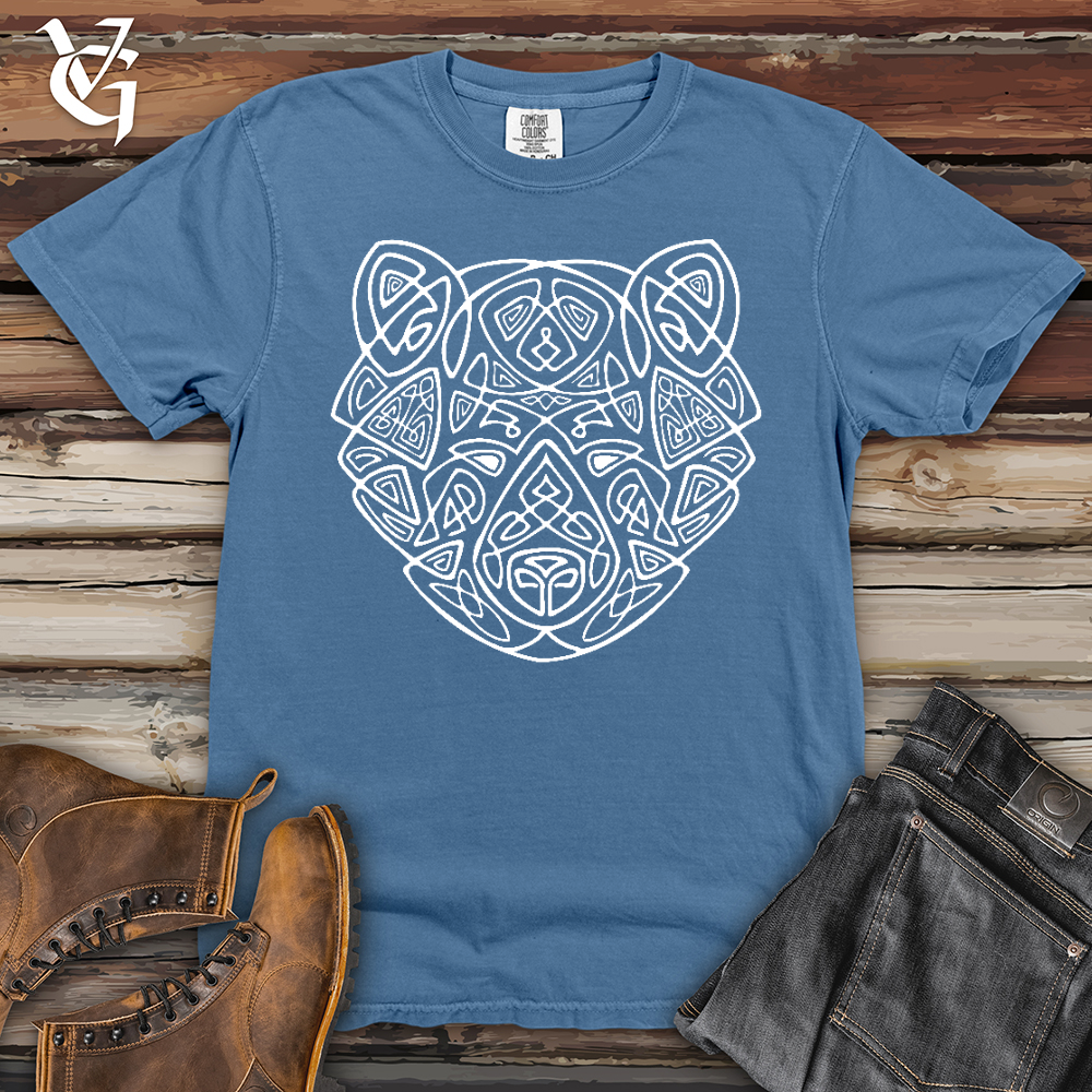 Bear Head Celtic Style Heavy Cotton Comfort Colors Tee