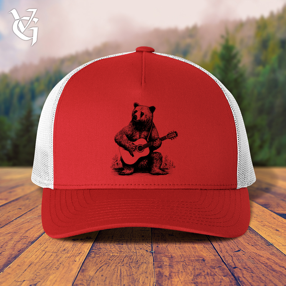 Bear Guitarist Trucker Cap