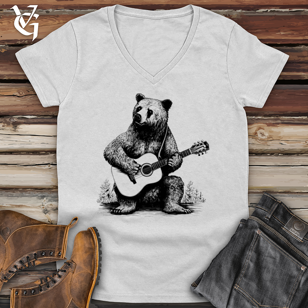 Bear Guitarist Softstyle V-Neck