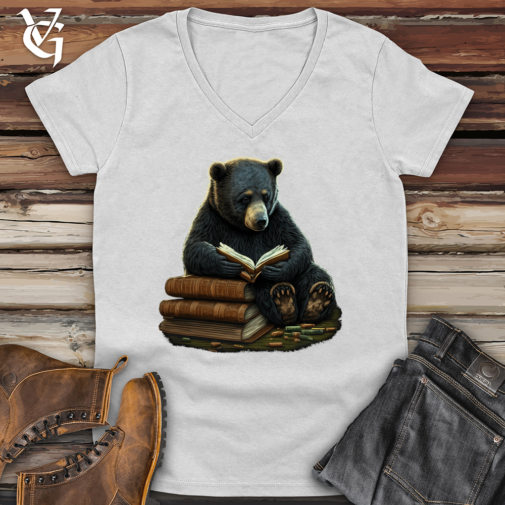 Studious Bear Softstyle V-Neck